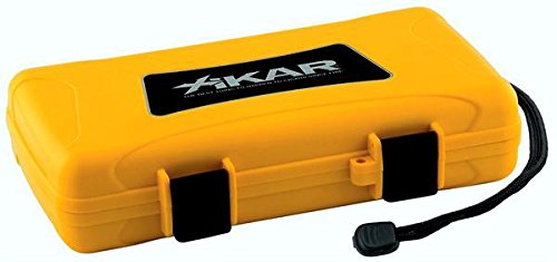 205YLXi 5 Cigar Travel Humidor Case Lifetime Warranty Yellow