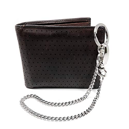 newtro Wallet Chain Stainless, Wallet Purse Chain Key Chain with Chain for Biker Trucker Motorcycle Pants Jean, Silver 16" for Men Women ST01 - Thumbnail 6