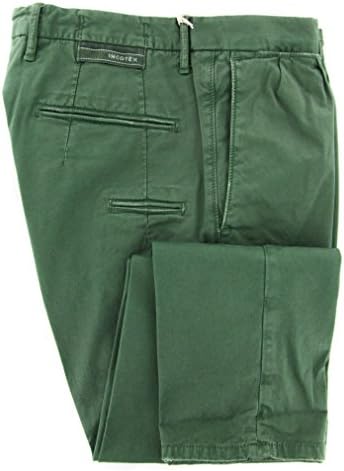 Incotex Green Solid Pants - Slim - 36/52