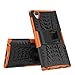 Sony Xperia L1 Case,Mama Mouth Shockproof Heavy Duty Combo Hybrid Rugged Dual Layer Grip Cover with Kickstand for Sony Xperia L1 (with 4 in 1 Packaged),Orange