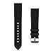 Benchmark Basics 18, 20, 22 & 24mm Black Silicone Rubber Dive Watch Band + Spring Bar Tool (Red Stitching)