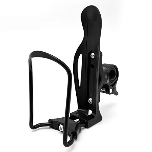 JIANKUN Adjustable Bike Water Bottle Cage,Lightweight Aluminum Alloy Bicycle Water Bottle Holder with Handlebar Mount Bracket (A-Type) - Thumbnail 3