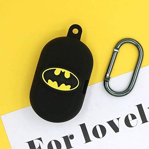 AZlanlan Fironst Galaxy Buds Case, 3D Anime Spiderman Batman Iron Man Captain America Silicone Case, Compatible with Samsung Galaxy Buds 2019's Fast Wireless Charging (Q7)
