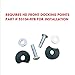 Replacement Parts for Front Docking Hardware Kit for 1997-2008 Harley Davidson Touring Models