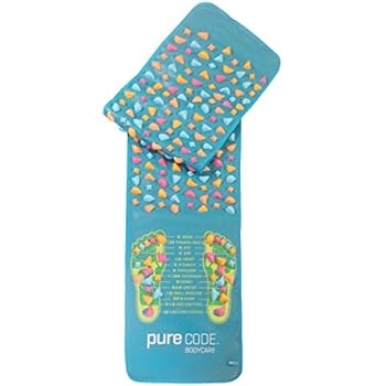 PURECODE Reflexology Foot Massage Acupressure Mat - Exercise Mat to Relieve Nerve Aches and Pain, Back Pain, Ease Tired Muscles and Sore feet, Boost Metabolism