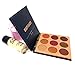 Beauty Glazed Eyeshadow Palette 9 Colors Burgundy Powder Make Up Waterproof Eye Shadow Palette Cosmetics