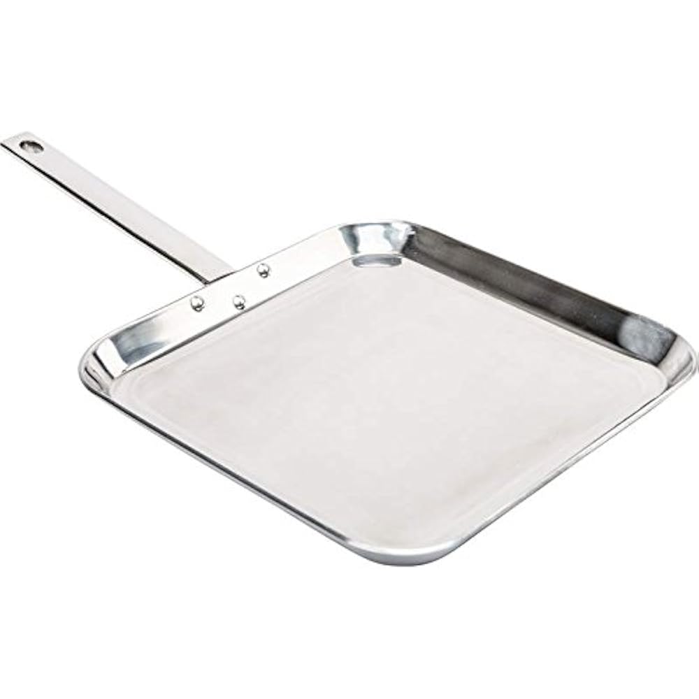 KTGRIDTp T304 StainlessSteel 11Inch Square Griddle, Ideal For