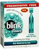 Blink Tears Lubricating Eye Drops Mild-Moderate Dry Eye, 25 Pk - 0.01 oz