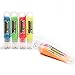 GLOMINEX 6 Pieces - 1 oz Glow in The Dark Paint Tubes for Paintings and Events - Assorted Colors