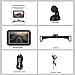 iStrong Backup Camera Wireless 5'' Monitor Kit for Car/SUV/Minivan Waterproof License Plate Rear View Camera with 6 White LED Night Vision Guide Lines ON/Off