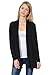 Pastel by Vivienne Women's Long Sleeve Jersey Cardigan Large Black