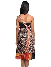 wevez montón de 5, Wrap Sari clásico Faldas de la dama, talla única, varios colores