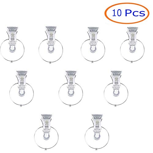 Tfwadmx Fish Veggie Seaweed Clips, Aquarium Suction Cups, Aquarium Seaweed Feeding Clips Holder for Fish Tank（10 Pack）