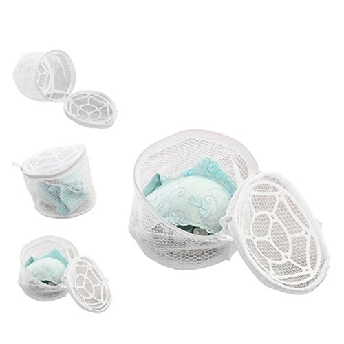 Clearance Deal! Hot Sale! Washing Bag, Fitfulvan New Lingerie Underwear Bra Sock Laundry Washing Aid Net Mesh Zip Bag (White)