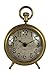 NIKKY HOME Vintage Gold Table Clock, Battery Operated Rustic Design, Chic Décor for Fireplace Mantel, Shelf, Desktop, Countertop