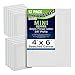 U.S. Art Supply 4x6 Mini Canvases for Painting, 12 Pack Bulk Small Stretched Artist Canvas Professional Primed - Ideal for Arts & Crafts