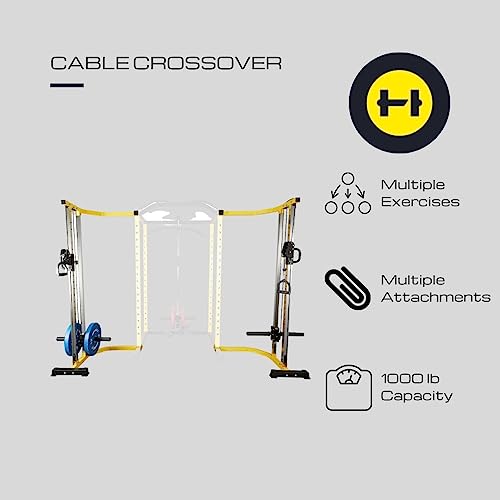 HulkFit Cable Crossover Weightlifting Pulley System Multi-Function - Main Image