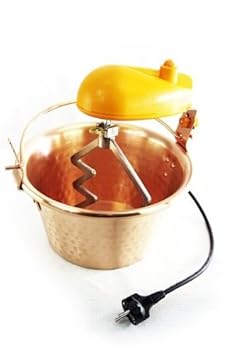 'ARDES' Kupfer Rührschüssel - 28 cm Durchmesser - mit elektrischem Rührwerk - für Polenta, Marmeladen und Süßspeisen