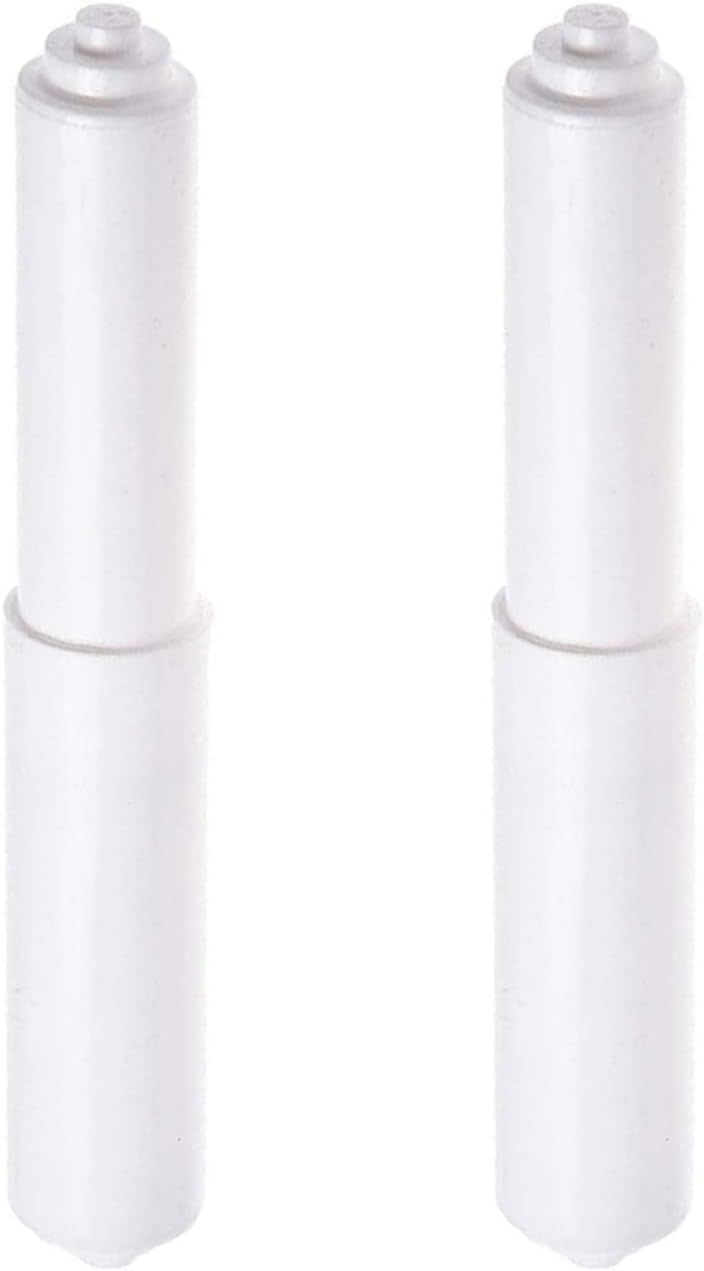 jeufun Toilet Paper Holder Rollers, 2Pcs White Plastic Replacements