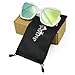 Supertrip Womens Fashion Oversized Round Square Plastic Vintage Cut-Out Flash Mirror Lens Cat Eye Sunglasses Color White/Gold