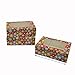 Christmas Cookie gift boxes; rectangular with clear window; colorful paperboard with holiday designs; set of 12 with 12 stickers for sealing (Colorful Jax - NO STICKERS)