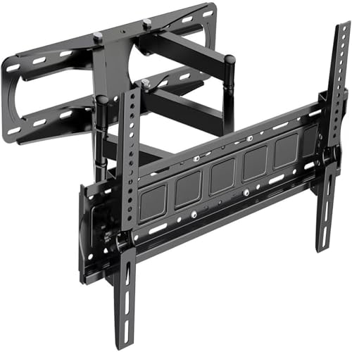 JXMTSPW Soporte para TV movible de 32-85" Pantalla de Inclinable y Giratorio,Base para Television Reforzado Movimiento Completo con articulado Doble Brazo,VESA MAX 600x400 mm Soporta hasta 60 kg