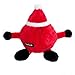 ZippyPaws Holiday Brainey Santa Squeaky Plush Dog Toy