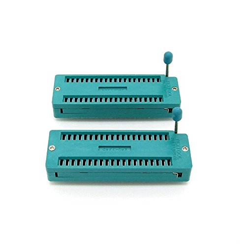 2 x dip pin length 4mm 40 pin universal zif ic socket l…