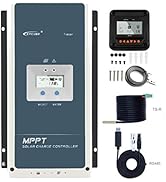 EPEVER 60amp MPPT Charge Controller 48V/36V/24V/12V Negative Ground Max 150V 4500W Input fit Liti...