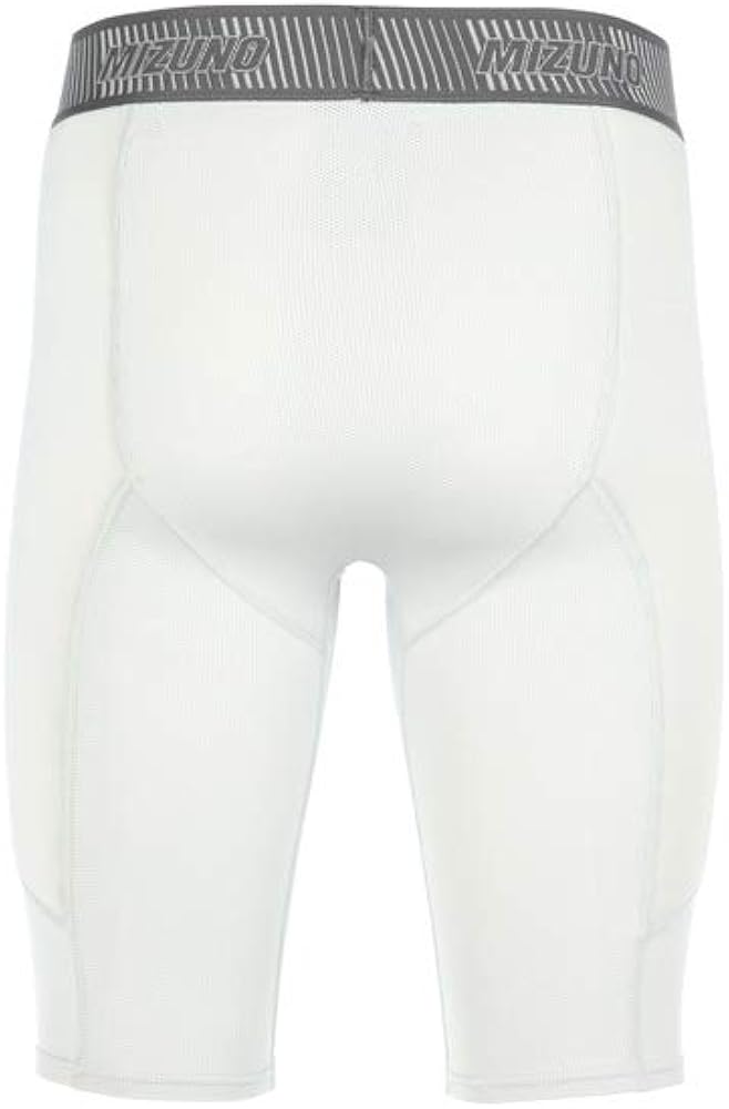 Mizuno Aero Vent Padded Sliding Short, White: Clothing