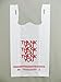 Plastic Bag- 1000 bags/cs - 'Thank You' White T Shirt Bag 11.5