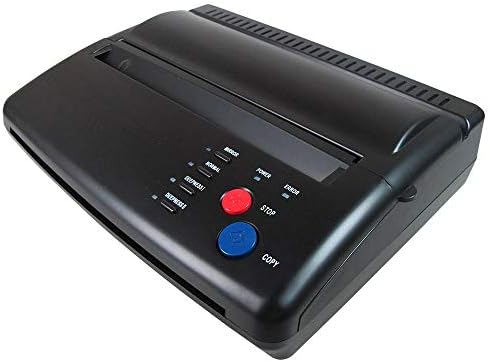 SLOOG Professional Tattoo Transfer Stencil Machine Thermal Copier Printer Black with 20 pc Bonus Transfer Paper-black