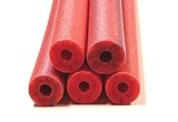 Fix Find 5 Pack of 48 inch Flexible Colorful Foam Swim/Float/ Pool Noodles - Red/Blue Stripey