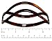 Parcelona French Twist Tortoise Shell Brown Chignon Ponytail Holder Hair Slider Pin Thru Hair Barrette with Stick For Women and Girls