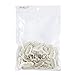 SWACC 100 Pcs U Shape Metailic Snap Clips ins for Hair Extension Hairpiece DIY Snap-Comb Wig Clips with Rubber (White Beige, General U Shape 6 Holes)thumb 4