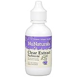 NuNaturals NuStevia Clear Extract Stevia Natural Liquid Sweetener, Sugar-Free (2 oz)