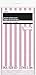 Plastic Light Pink Striped Table Cover, 108