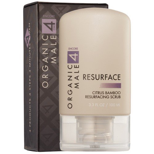 Organic Male OM4 Encore RESURFACE: Citrus Bamboo Resurfacing Scrub - 3.3 oz