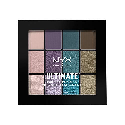 NYX PROFESSIONAL MAKEUP Ultimate Multi-Finish Shadow Palette, Smoke Screen, 0.48 Ounce