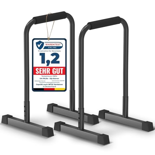 DH FitLife Dip Barren 80–90cm, 3-fach verstellbar, bis 500 kg