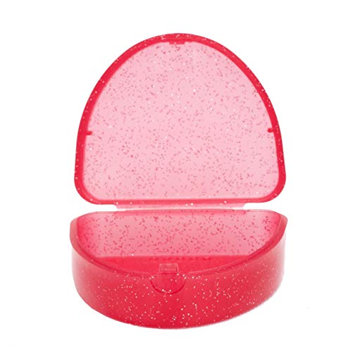 Slim Orthodontic Dental Case Colour & Glitter Choices for Retainers