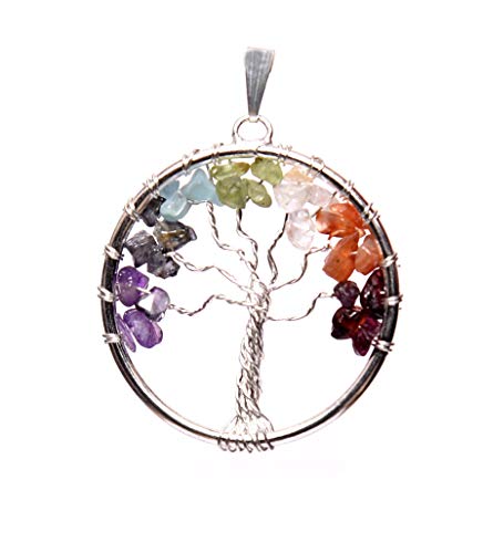 KACHVI-Crystal-Tree-Natural-Tumbled-Stone-Tree-Crystals-And-Gemstones-Healing-Bonsai-Ornaments-Living-Room-Tree-of-Life-Gift-Meditation-Spiritual-Crystal-Gifts-Money-Gold-Wire-300-Bead-10-12-Inch