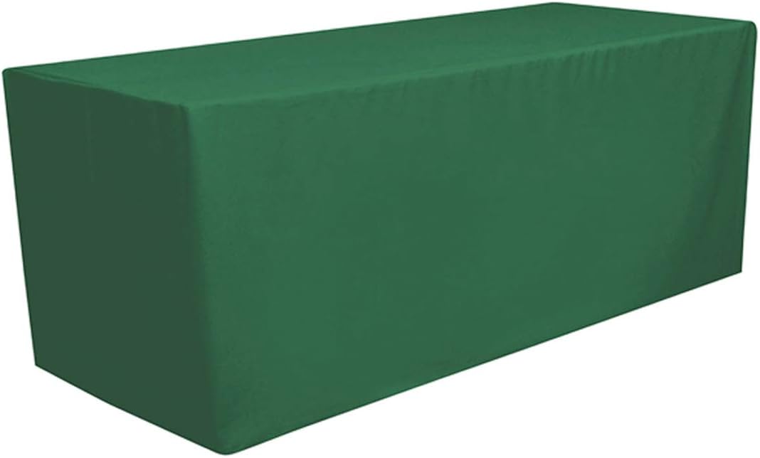 GWHome 8 ft Fitted Polyester Tablecloth Rectangular Table