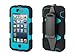 Griffin 605529-SFPB Survivor Case for iPhone 5/5S - 1 Pack - Retail Packaging - Black/Pool Blue