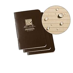 Rite in the Rain Weatherproof Mini-Stapled Notebook, 3 1/4