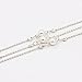 Zealmer Metal Chain Silver Anklet Bracelet Beach Foot Jewelry Charm Heart Infinite Leaf Sequin Beads