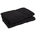 Superior Egyptian Cotton 2-Piece Bath Sheet Towel Set, Oversized Body Towels For Adults And Kids, Large Towel For Bath, Shower, Guest Bathroom, Spa, Gym, Resort, Essentials, Airbnb, Black