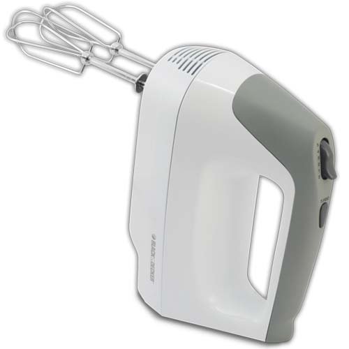 BLACK+DECKER Lightweight Hand Mixer, White, MX1500W The Home Kitchen