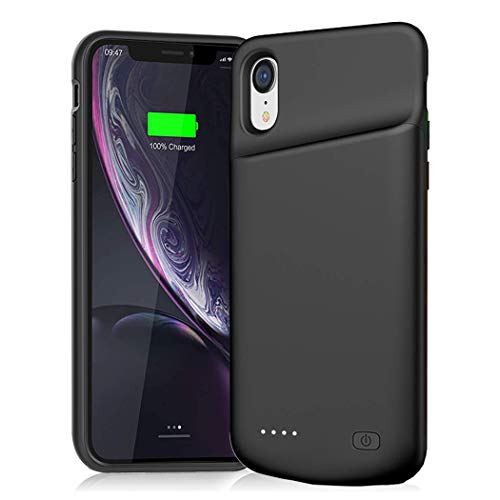 Battery Case for iPhone XR, 6000mAh Slim Rechargeable Power Charging