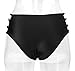 COCOSHIP Women's High Waist Cut Bikini Bottom Strapped Sides Bikini Swim Brief(FBA)